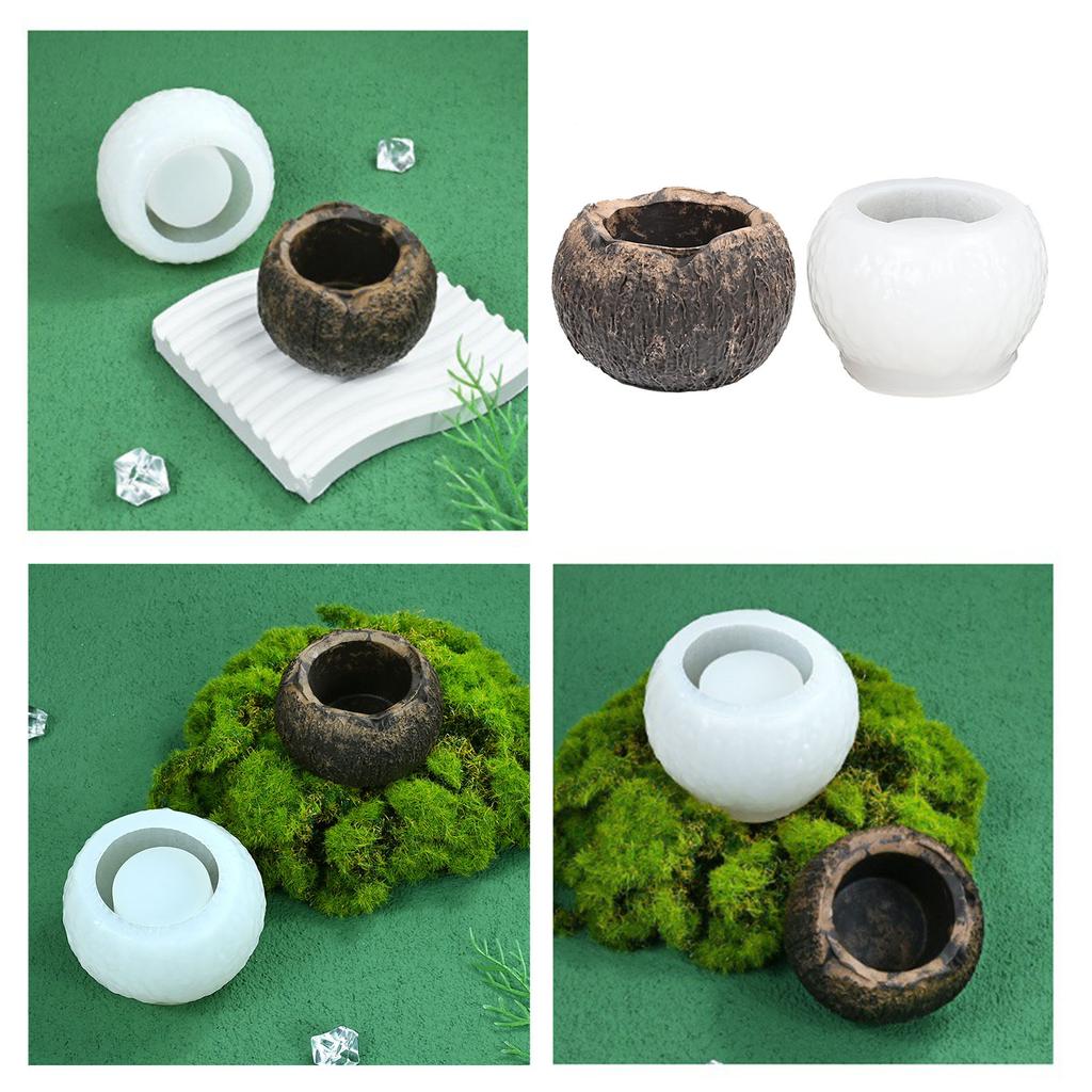 Coconut Shaped Chocolate Silicone Molds for Creative Baking Heat Resistant Nonstick Easy Releases Bakeware