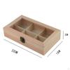 Caja de Té de Bambú de 4/6/8 Compartimentos, Cofre, Organizador Portahojas con Tapa de Cierre,