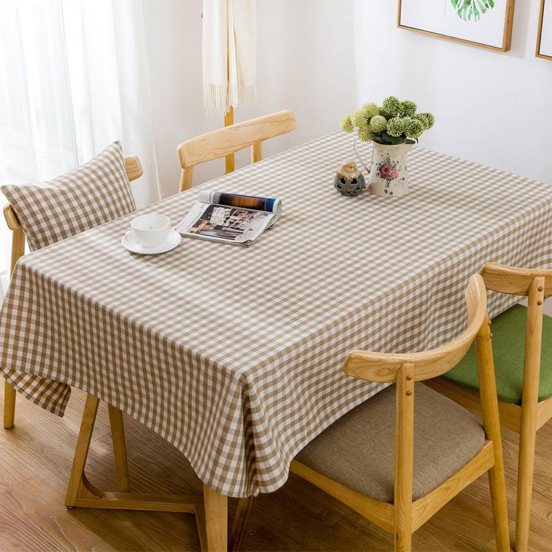 

Новая водонепроницаемая решетчатая праздничная скатерть для стола, клетчатая скатерть, окрашенная пряжей, простые скатерти для украшения столовой дома 60X60 CM