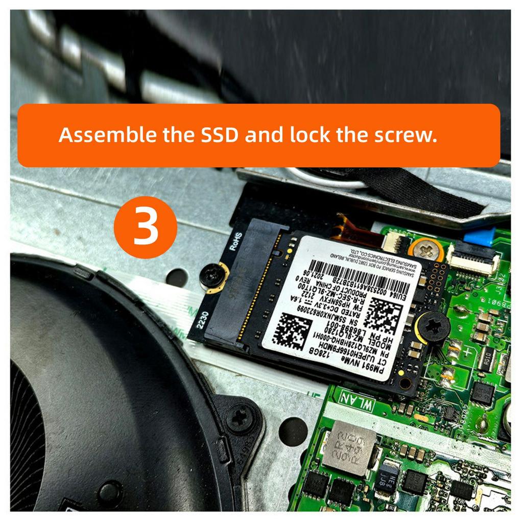 EP-043-BK NGFF A+E-Key Male To NVME M-Key Female Extension Adapter for Laptop Mainboard SSD