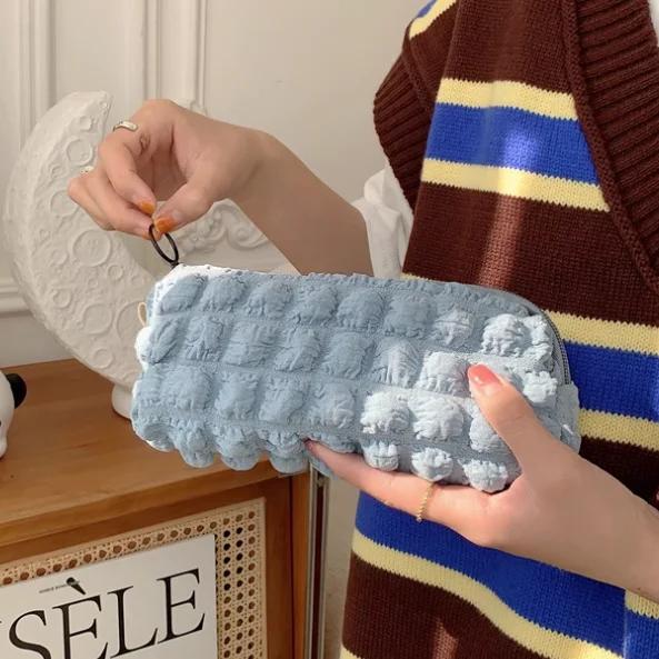 New Flower Pattern Women Makeup Bag Toiletries Cosmetic Organizer Zipper Bag Travel Wash Pouch Cosmetic Bag Female Make Up Bags