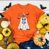 Halloween Unisexs Shirt Cute Halloween Ghost Shirt Halloween Party ShirtUnisex Summer Round Neck Tee Shirt Femme TShirts