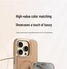 Apple 17 Promax Electroplated Leather Texture Magnetic Phone Case - iPhone16 Luxury Skin Feel, Strong Magnetic, Anti-fall Design