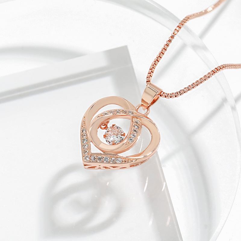 Heart-shaped Eternal Love Ocean Heart Necklace Gift for Girlfriend