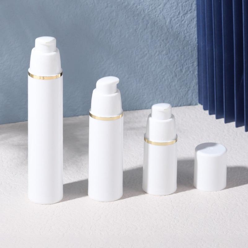 1Pcs Vacuum Packaging Lotion Bottle 15/30/50Ml Empty Airless Bottles Pump Head Plastic Cosmetic Container Tube Travel Bottles