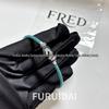 Fei Jia Horseshoe & Eight-Character Buckle Diamond Nylon Bracelet for Couples