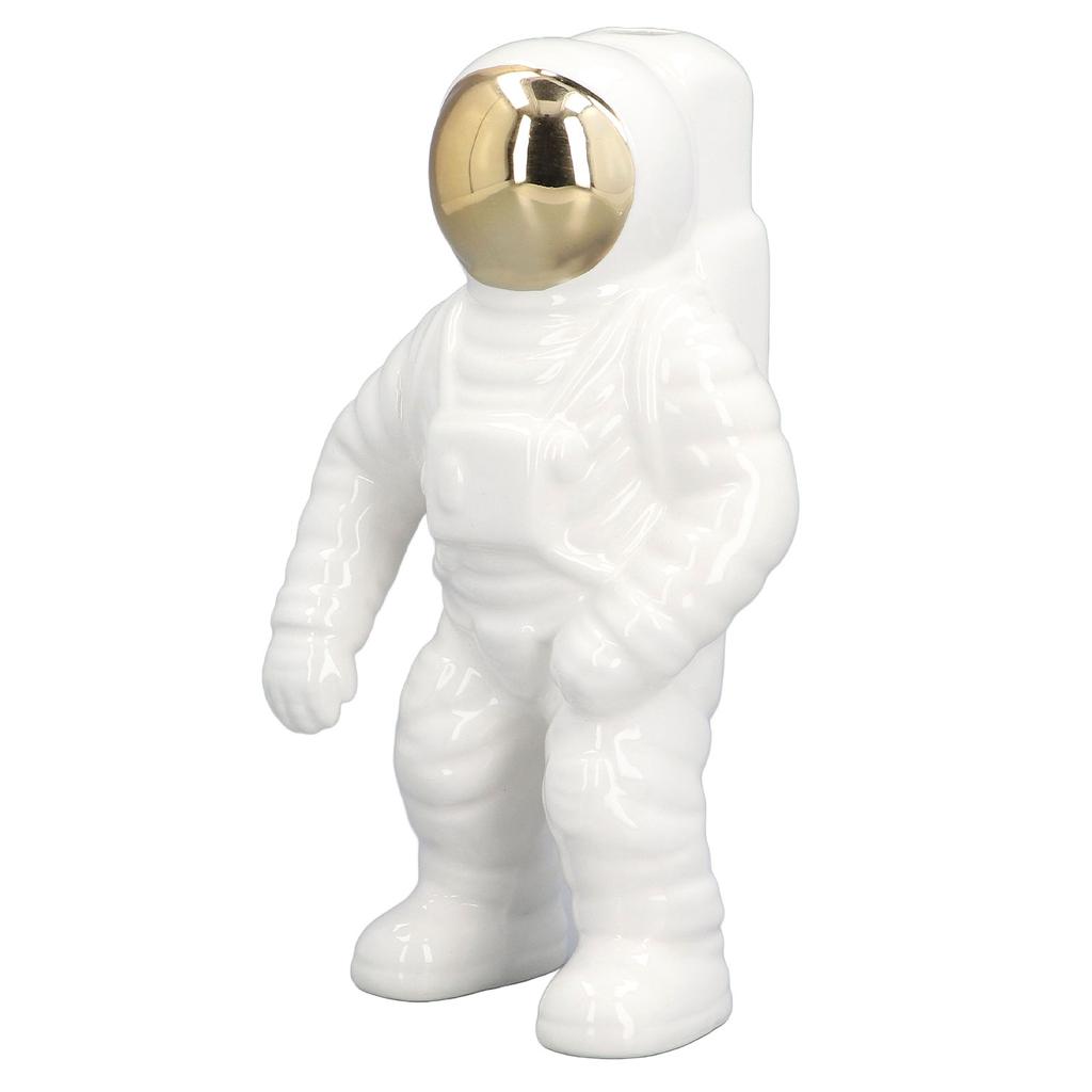 Ceramic Space Man Astronaut Figure Statue Modern Space Man Vase Sculpture Home Decoration