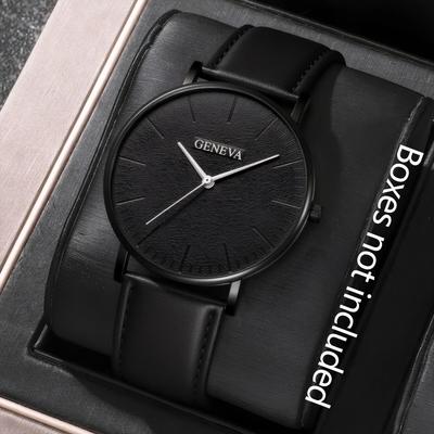 1pc-unisex Fashionable Quartz Watch, Battery Powered, Suitable for Daily Wear, Parties, and Giving Gifts To Friends and Family