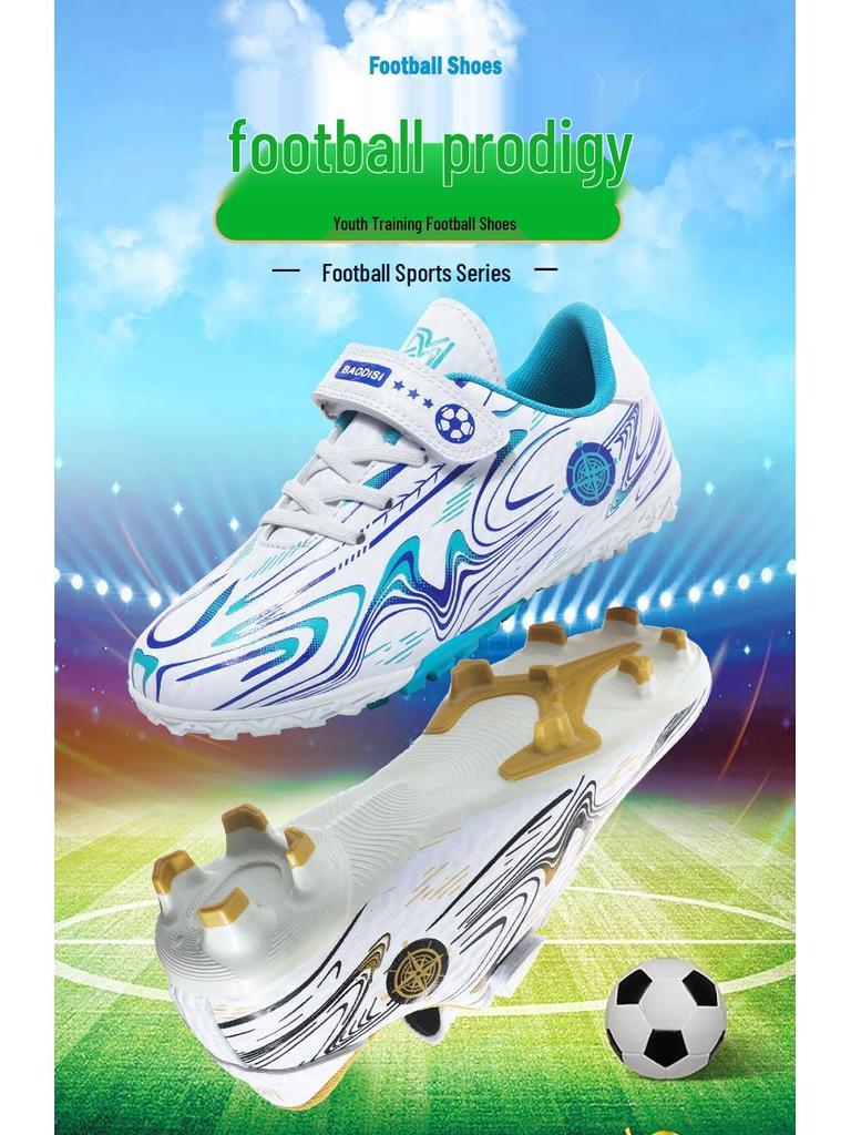 Fotballsko med borrelås for barn: Slitesterke knotter for utendørstrening og skolespill
