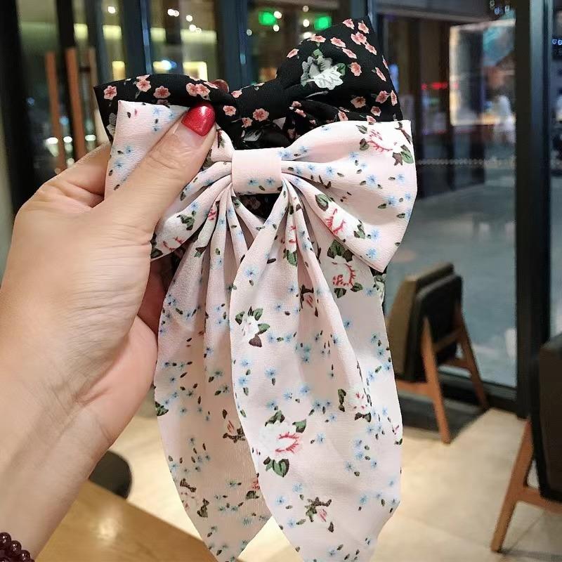 Fashion Ribbon Bow Hair Clips for Women Big Large Bow Hairpins Girls Bowknot Hair Clip Barrettes Women Hair Accessories