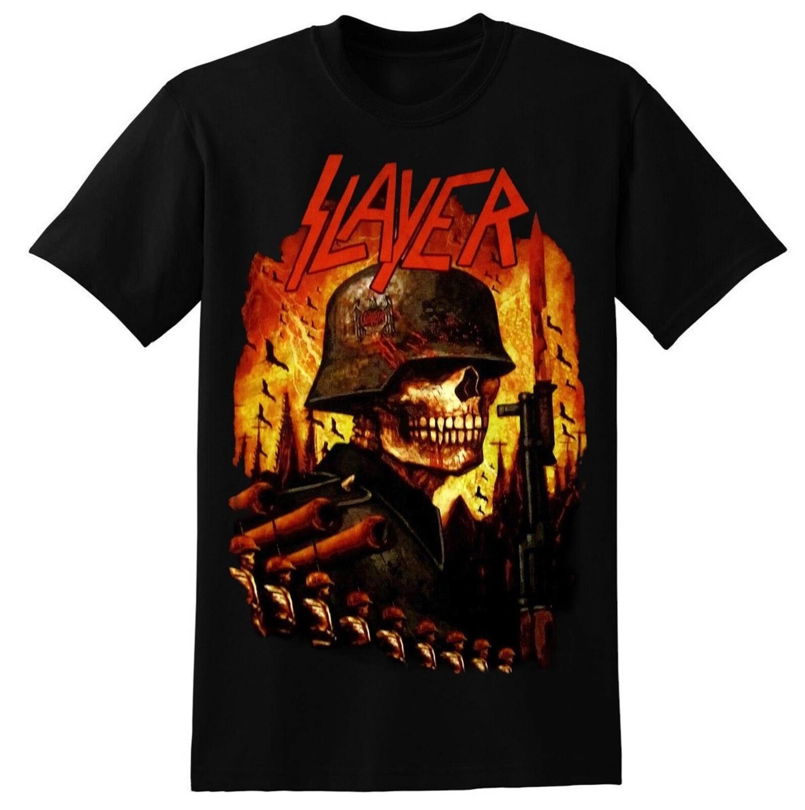 SLAYER cd lgo INVASION Official SHIRT SMALL New world painted blood NBP reign L