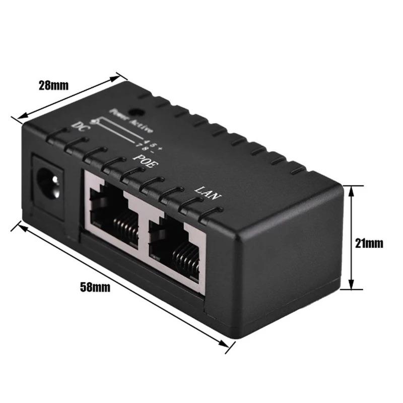 10/100Mbps POE Converter 5V-48V POE Combiner Splitter Adapter Injector Power for CPE Wireless IP Camera Power Over Ethernet