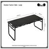 Compact Folding Picnic and Camping Table Set with Tactical Lamp Stand