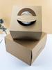 Tall Kraft Paper Cheesecake Box with Window - Available In 4/6/8/10 Inch for Mille-feuille and Baking Takeaway.