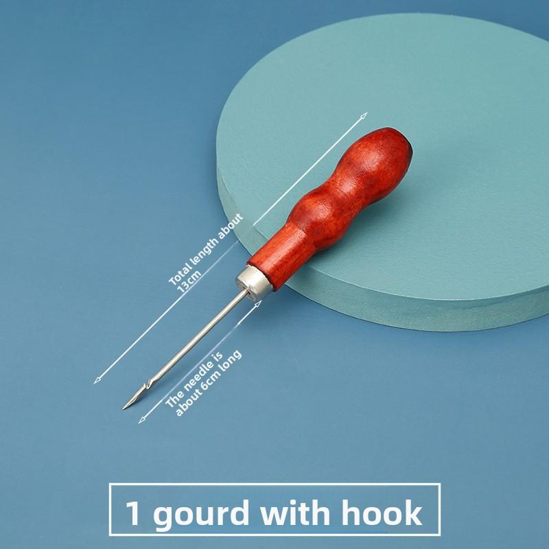 Old-fashioned Solid Wood Hole-making Spools, Hand-made Hole-drilling for Shoes, Perforation for Shoe Laces, Patching Shoes, and Shoe Repair.