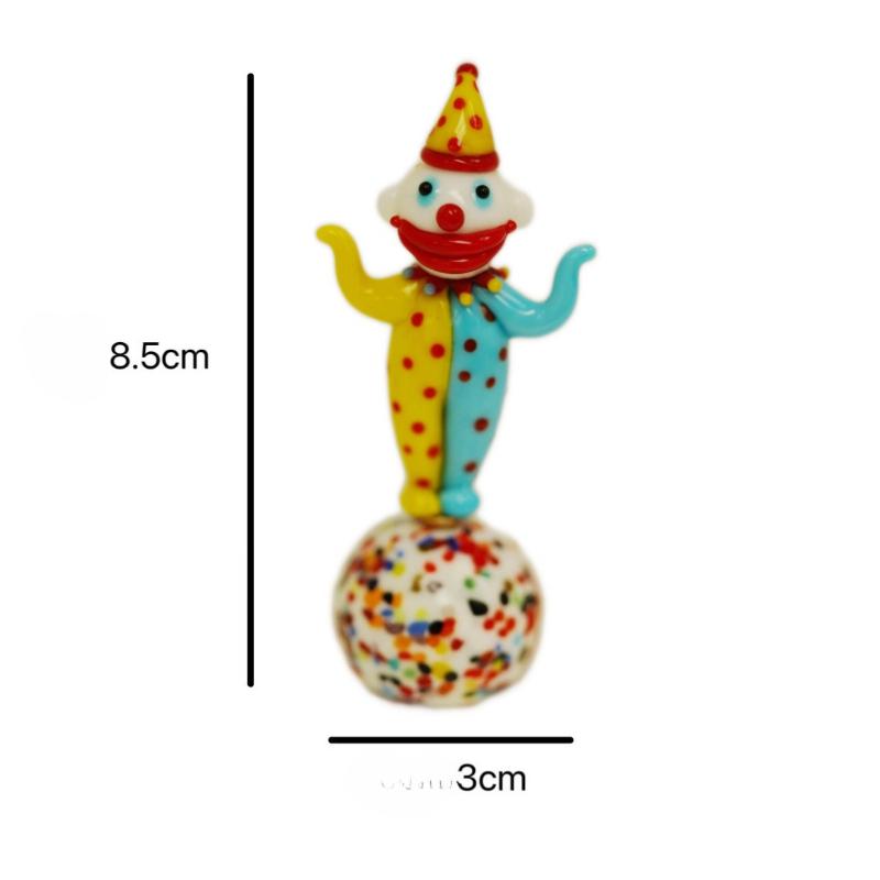 

Creative Glass Crafts Animal Ornaments Colorful Clown Cat Home Accessories Decoration Handmade Decorative Gift Craft Wholesales