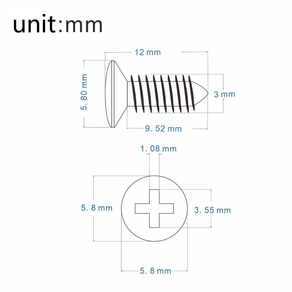 FLEOR 25 tornillos de montaje para golpeador de guitarra para piezas de bajo eléctrico, cromo/negro/dorado. Elija