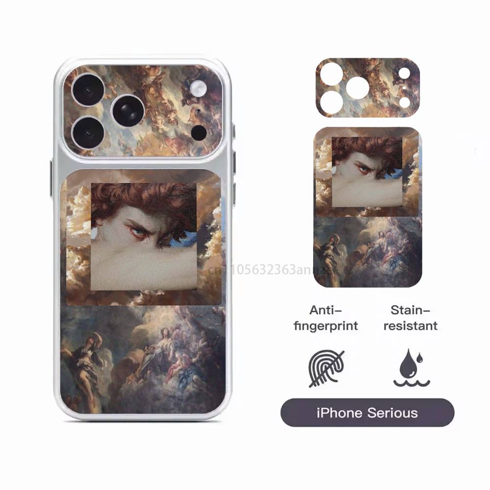 

Fallen Angel by Alexandre Cabanel Repeatedly Pasted For iPhone 17 Pro ProMax Back Sticker Cover iPhone17promax