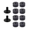 10x Cymbal Accessory Easy Installation Drum Accessories Cymbal Stand Felt Pads for Stage Concert Show Musician