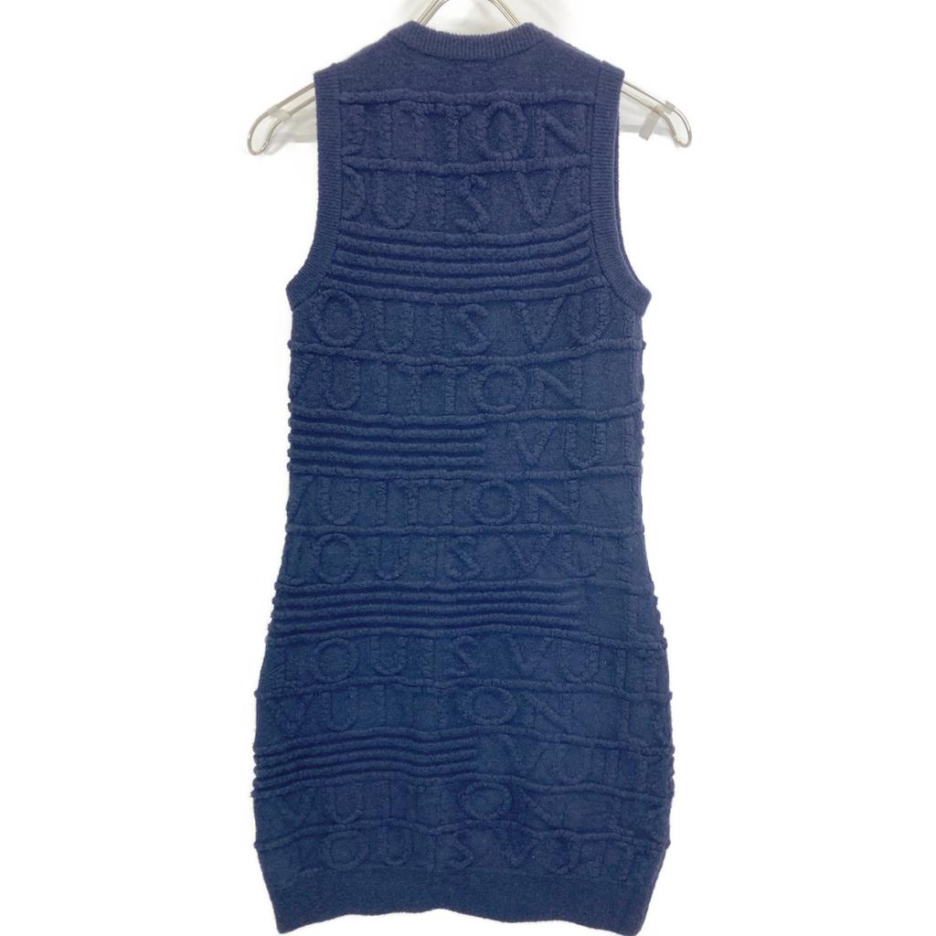 Louis Vuitton RW202W XZX FJKD09 Navy Knit Sleeveless Dress Dress XS NavyUsed