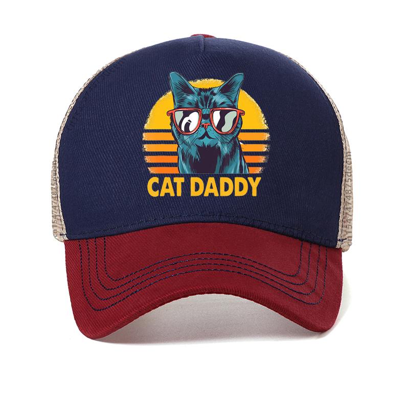 Pew Pew Madafakas Hut Herren Neuheit Lustige Katze Baseballkappe Vintage Sommer cool Netz Atmungsaktiv Trucker Cap