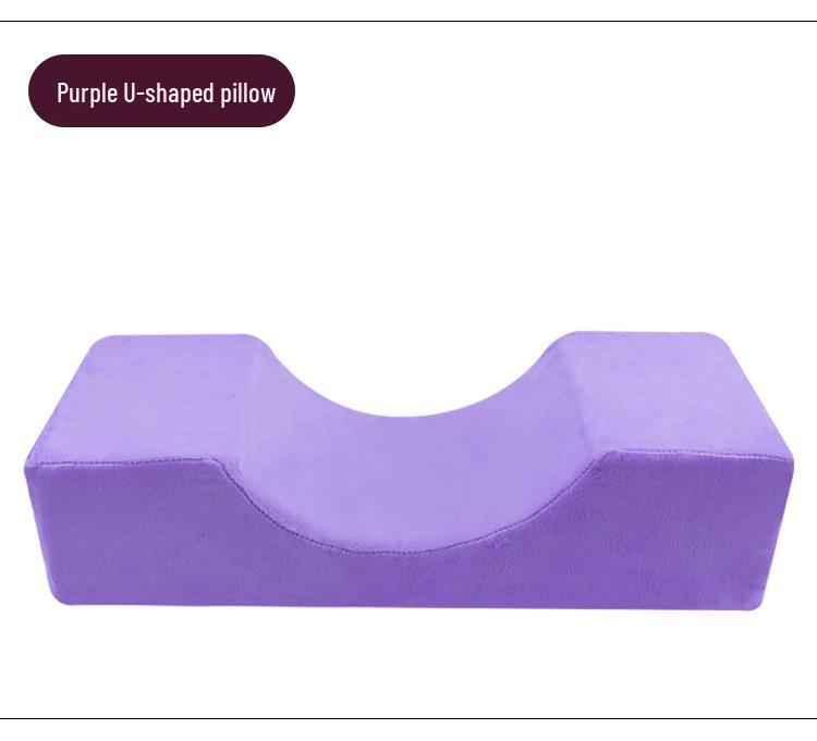 U-Shaped Leather Neck Support Pillow for Eyelash Extensions and Microblading In Beauty Salons.