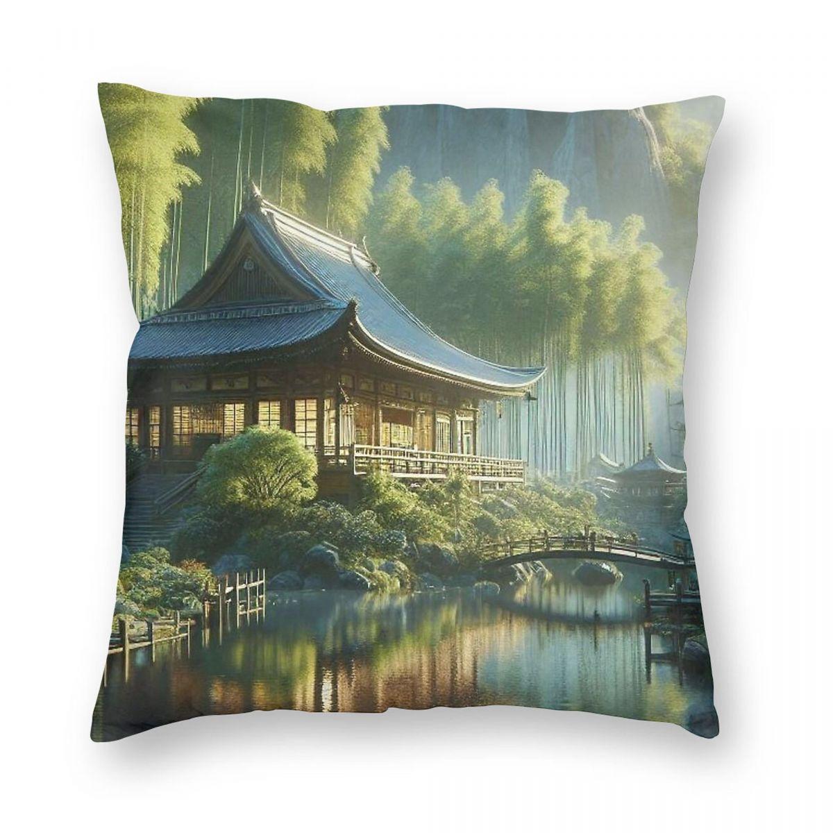 Whispers Of The Emerald Grove Bg3 Pillowcase Polyester Linen Velvet Printed Zip Decor Throw Pillow Case Sofa Cushion Cover 45X45 Peach skin 18*18(CM)-1Pcs