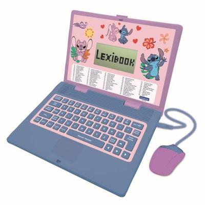 Computador EXCLUSIVO educativo bilíngue Stitch e Angel – 124 atividades (French-English)