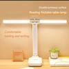 Foldable dual head LED eye protection study desk lamp