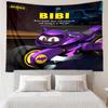 Car Print Tapestry, Backdrop, Easy Setup, Ideal for Bedroom, Office & Living Room, with Aesthetic Wall Hanging Decor.