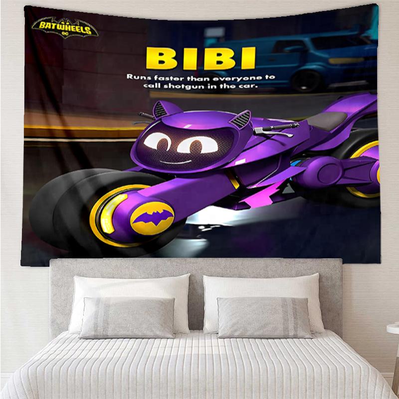 Car Print Tapestry, Backdrop, Easy Setup, Ideal for Bedroom, Office & Living Room, with Aesthetic Wall Hanging Decor.