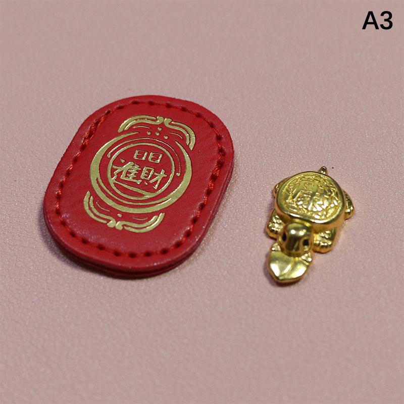 Fengshui Lucky Turtle Wallet Charm Money-Biting Turtleornaments Decor With "Daily Wealth" For Longevity Financial Stability