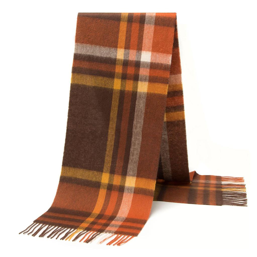 2025 British Plaid Wool Scarf for Men & Women - Warm, Autumn/Winter Style