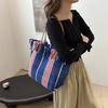 Stylish Large Capacity Canvas Tote Bag For Students Class Commuter Trendy Handbag