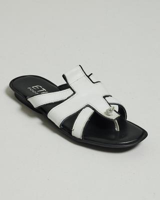 Men's Slippers Etor 252 40 White Leather