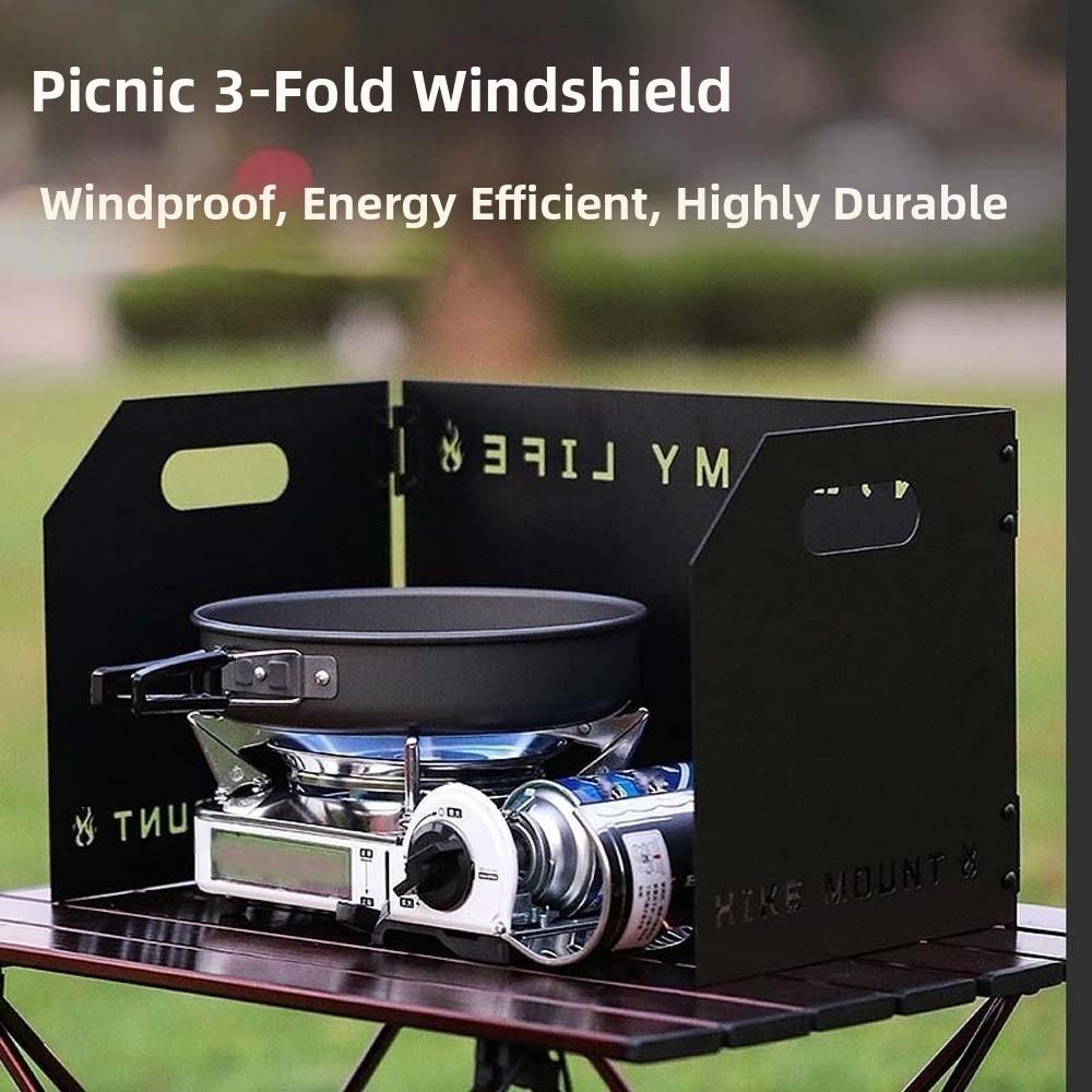Large Stove Wind Shield Compact Cooker Wind Protection Tea Stove Cookware Windshield  Household
