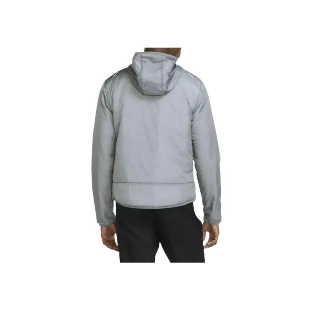 Nike Jaqueta Masculina com Capuz e Zíper de Manga Comprida com Estampa de Logotipo Jaquetas Cinza DJ0570-084