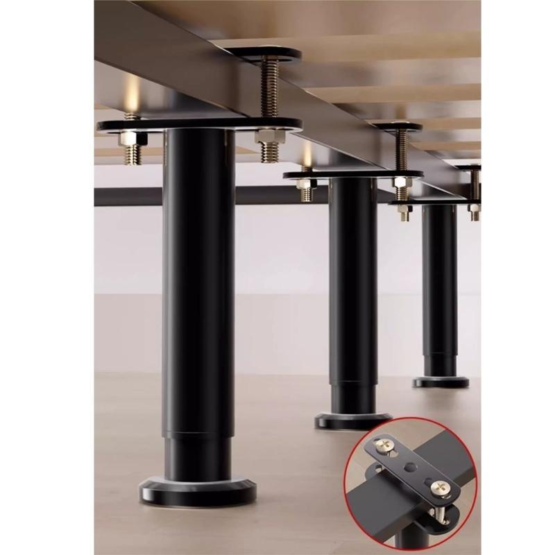 G8DA Under Bed Center Support Leg Adjustable Height Bed Support Legs with Wider Base