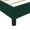 Box Spring Bed Without Mattress Dark Green 80 x 220 cm Velvet