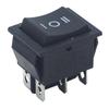 KCD4 Rocker Switch: 16A 250V, 6-Pin, 3-Position Power Button for Electric Heater/Welder