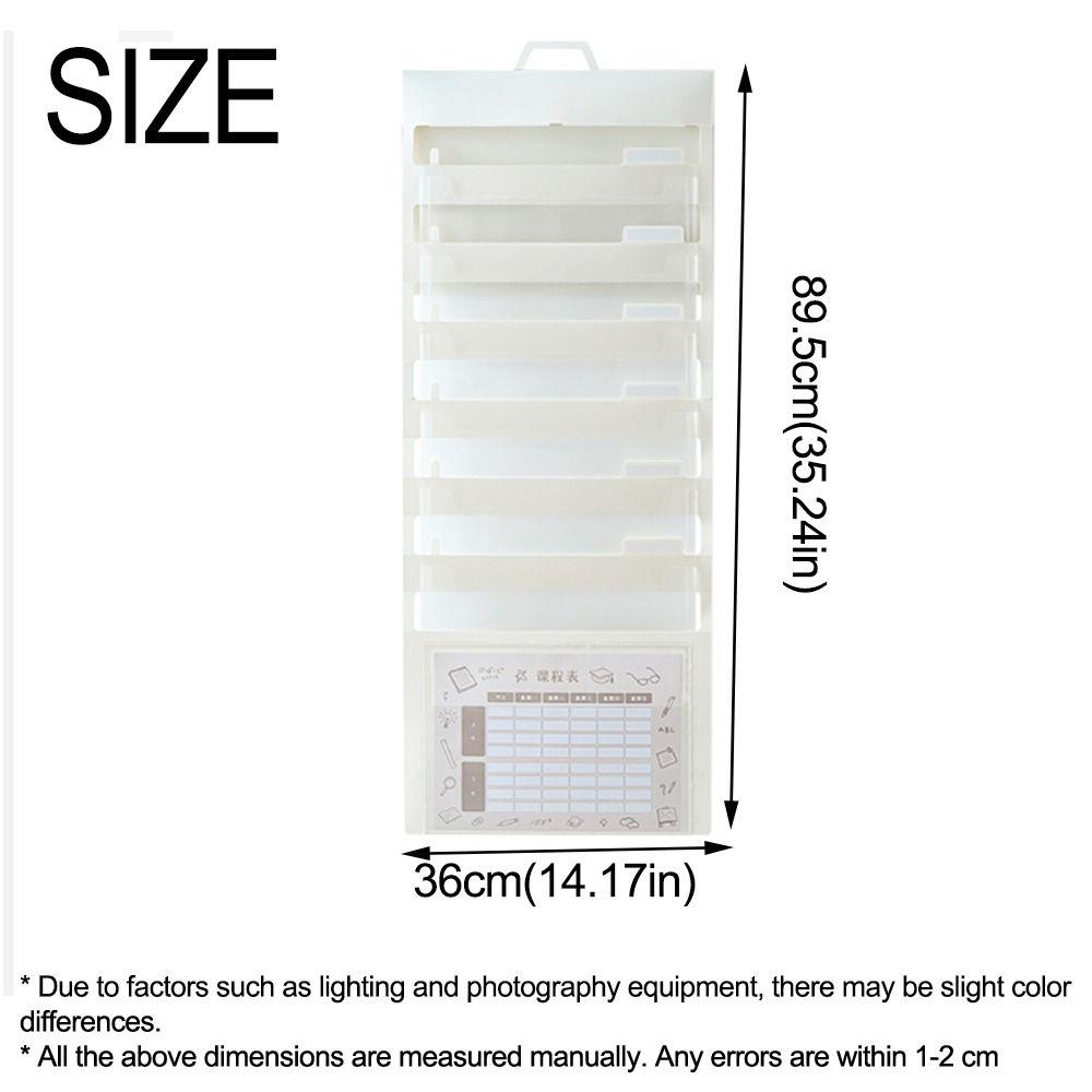 Portable Wall Hanging File Organizers A4 With Handle Expanding File Folder Wear Resistant Multi Layer Expandable Documents Case