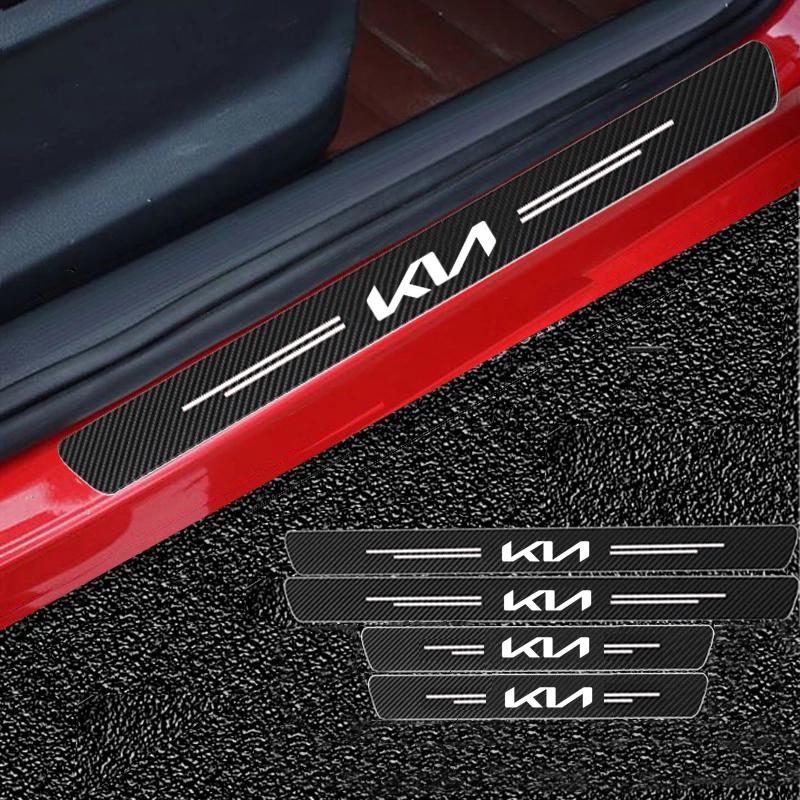 AADV1 Car Sill Protector Decoration Sticker model Welcome Pedal Protection Strip For KIA RIO 2 3 4 5 Xline x line Car Accessories