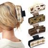 Women's Bull-head Square Hair Clip, Simple and Versatile, European and American Style Shark Clip, High Ponytail Hair Accessory