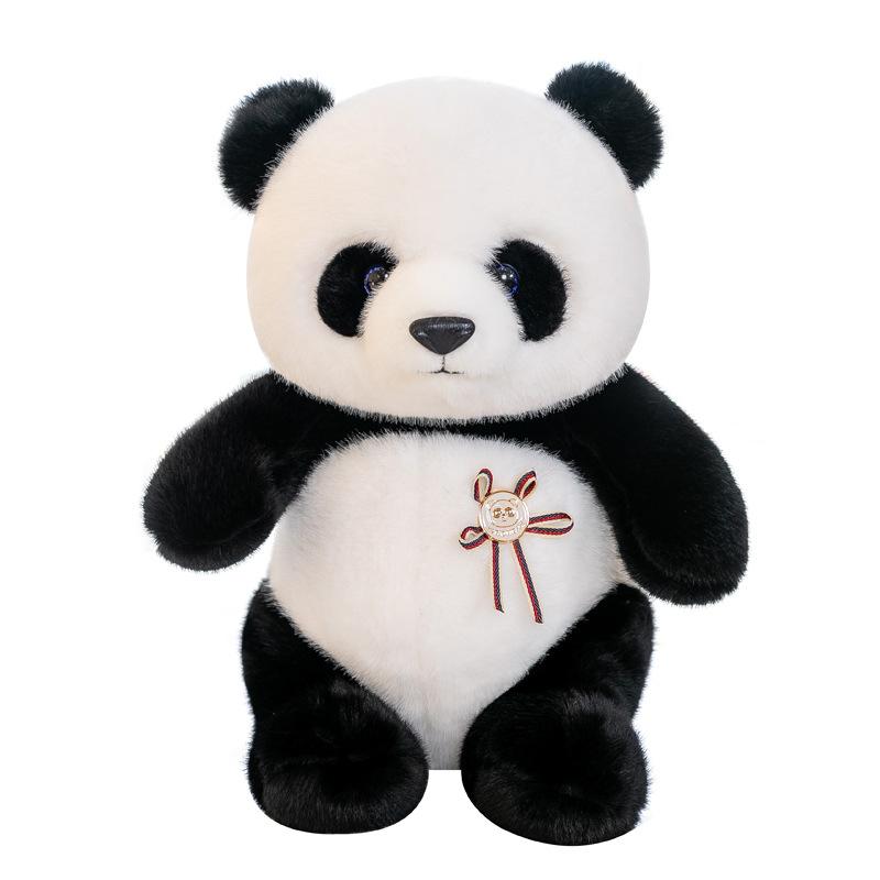 Cute Fatty Panda Plush Toy Zoo Souvenir Children Sleeping Doll Home Furnishing Dolls