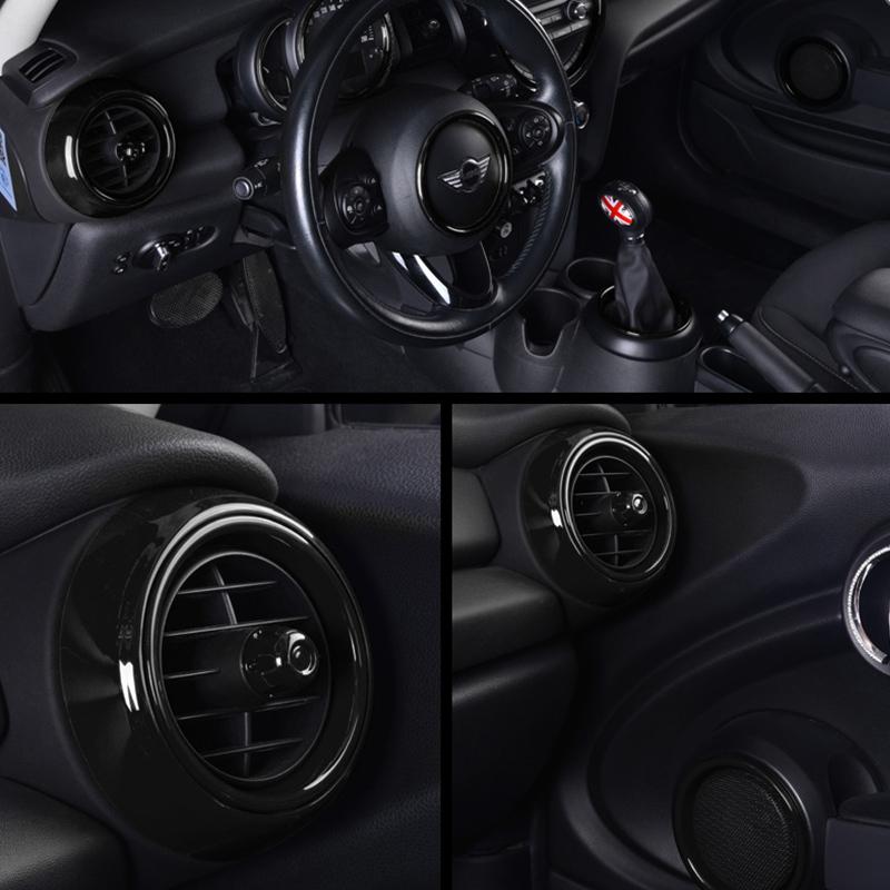 Car Air Vent Outlet Button Adjuster Cover Housing Interior Decor Sticker For Mini Cooper S JCW F55 F56 F57 Hatchback Accessories