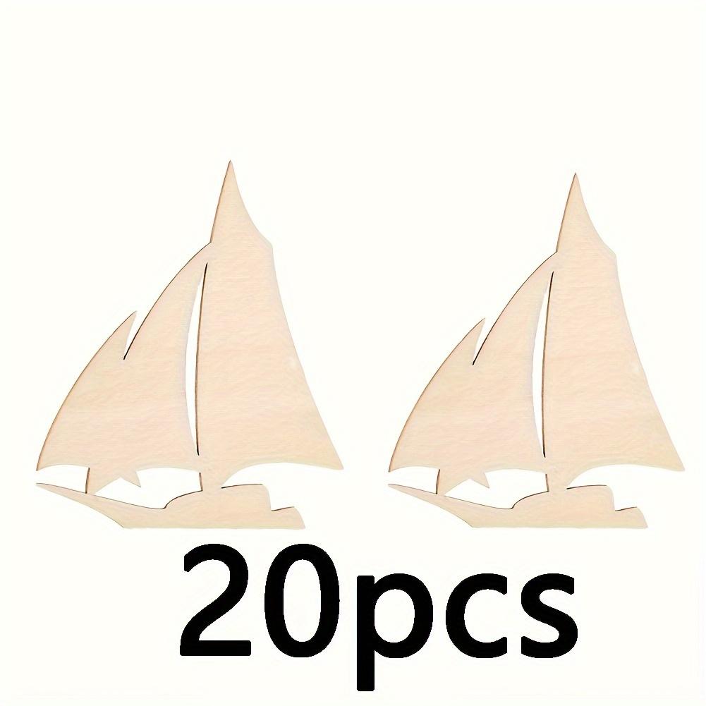 

Sailboat Wood Chips Natural Apricot Color 20/30/40 Suitable for DIY Handicrafts And Home Decor
