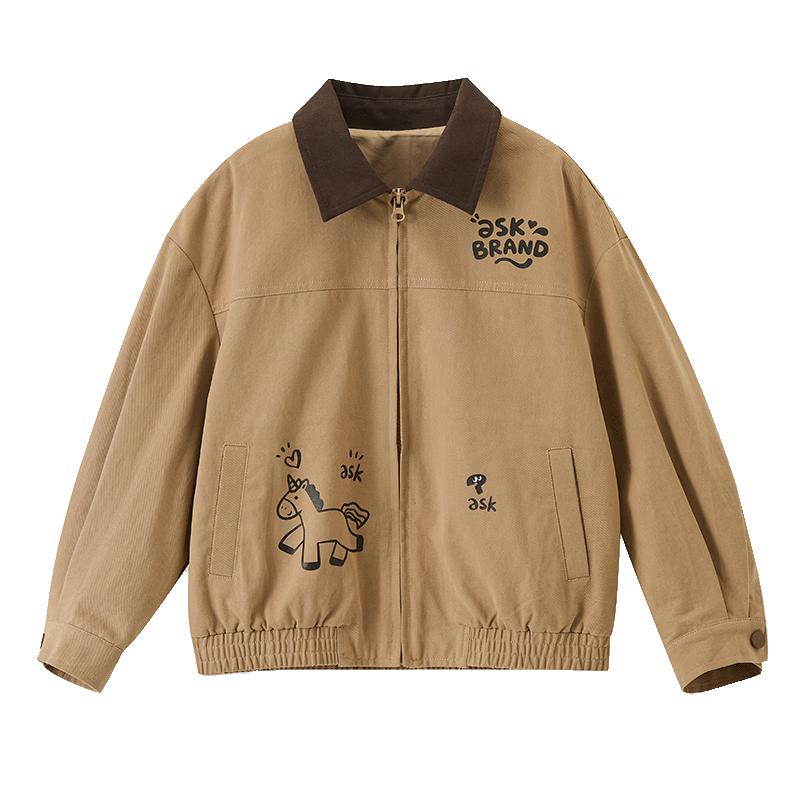 ASK JUNIOR Girls Retro Bomber Jacket 120