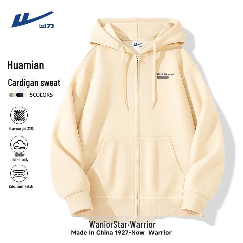 Warrior Men s Casual Zipper Hooded Sweatshirt 4XL