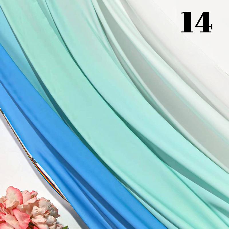 50cm Chiffon Gradient Fabric Hanfu Ancient Style Rainbow Gradient Fabric Stage Costume Design Skirt Dress DIY Sewing Material