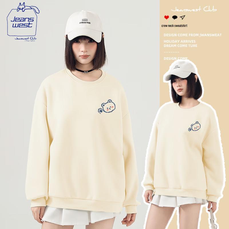 JEANSWEST CLUB Women's Casual Crewneck Sweatshirt